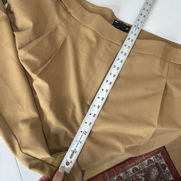 ASOS Design Womens Dress Pants 24 Brown Curve Tailored Barrel Trouser Academia - Picture 7 of 13